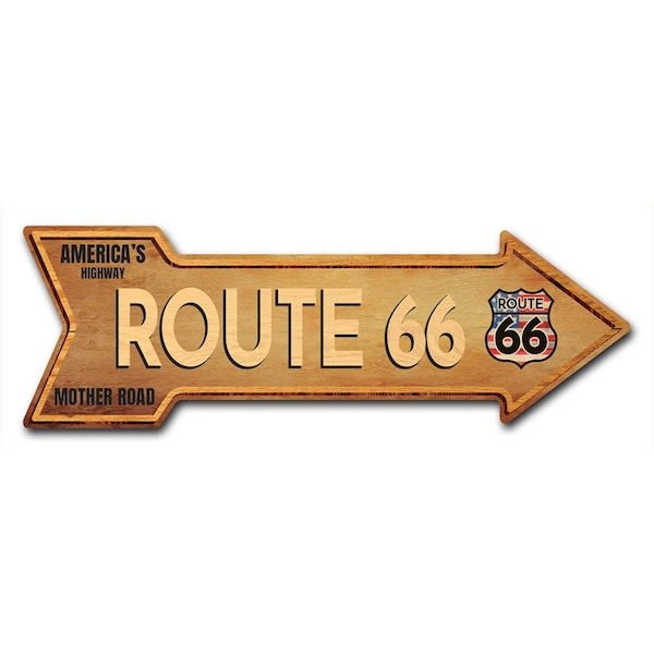 Route 66 Arrow Decal Funny Home Decor 36in Wide